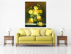 Yellow Roses on the wall