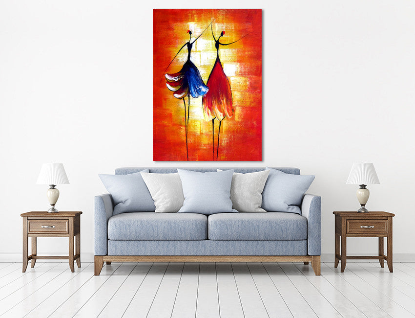 Ballerina on the wall