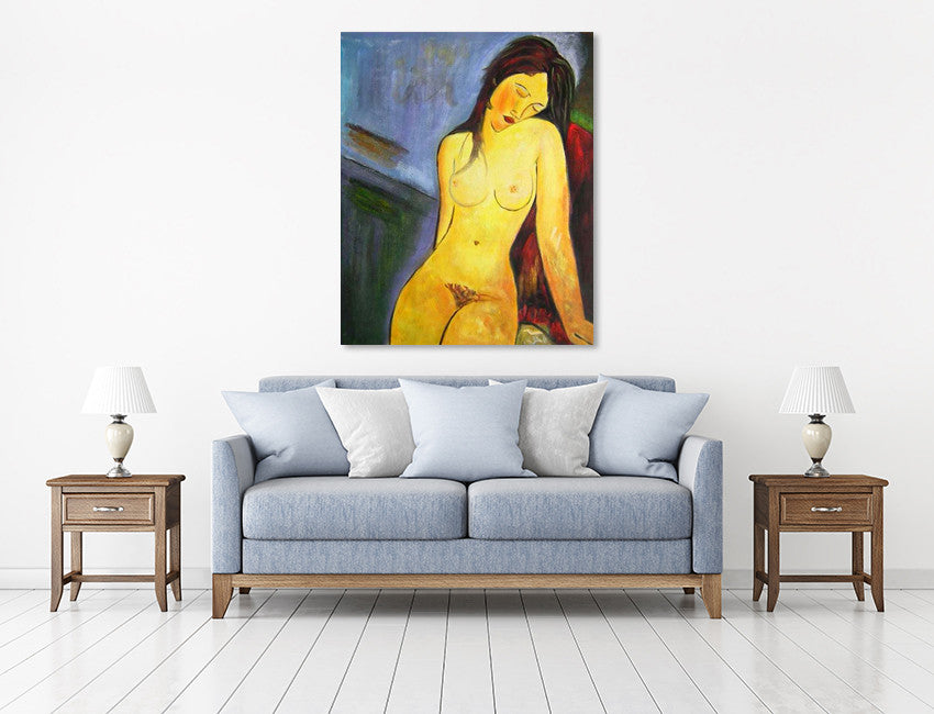 Unclad on the wall