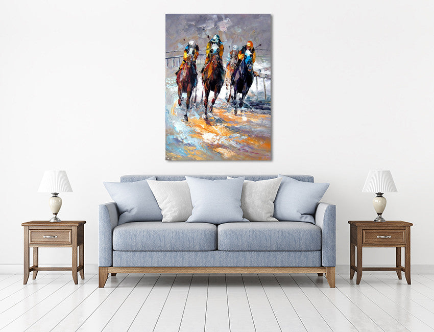 Winning Horse on the wall