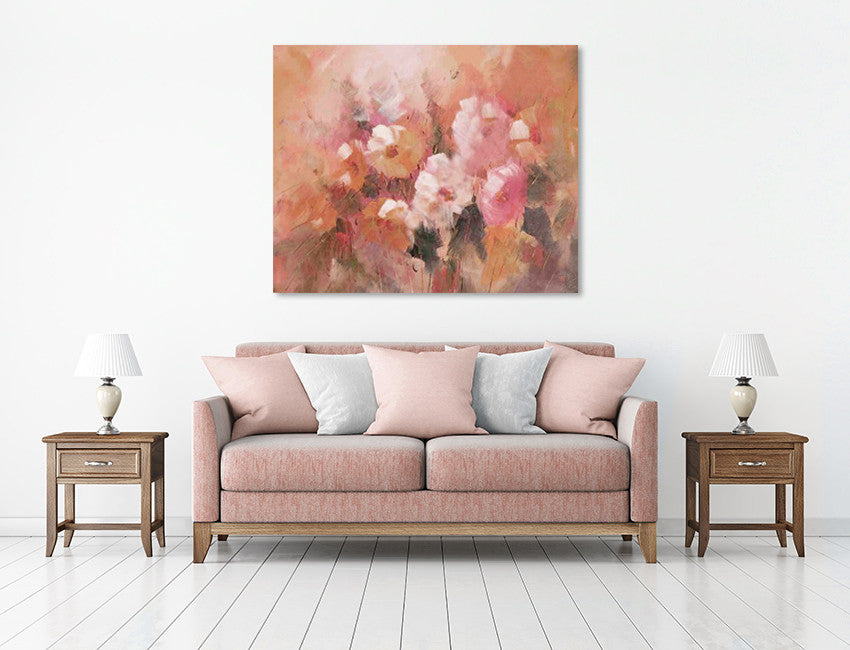 Old Rose Field on the wall