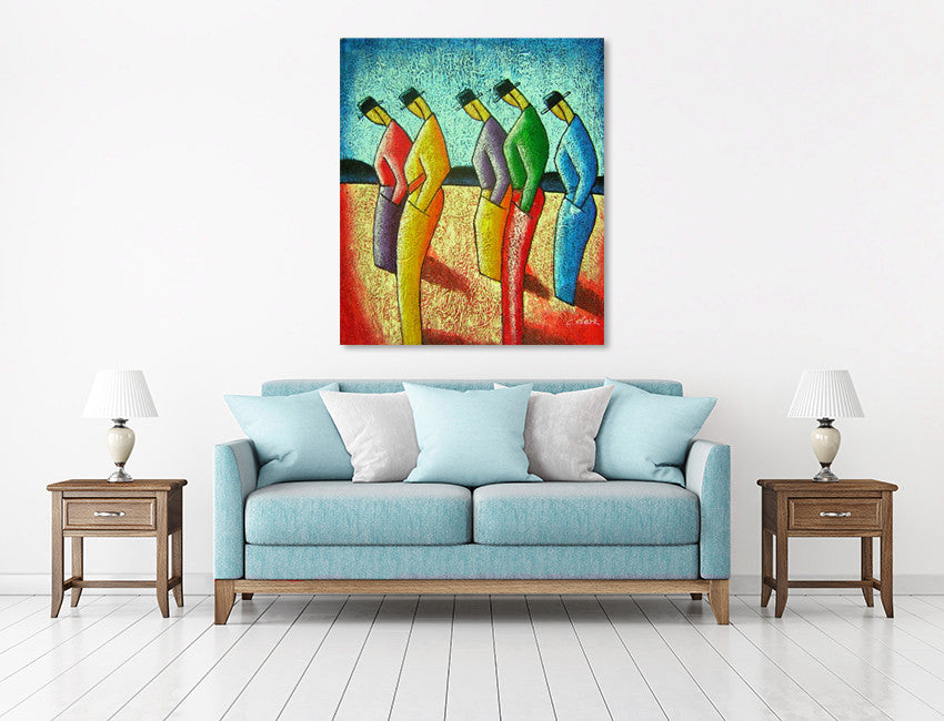 Peasants on the wall