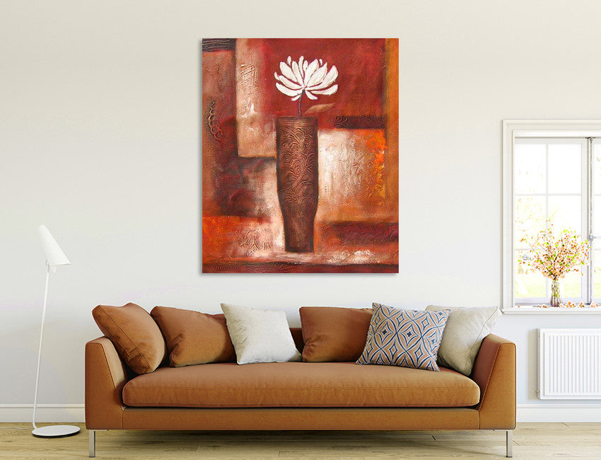 White Petals on the wall