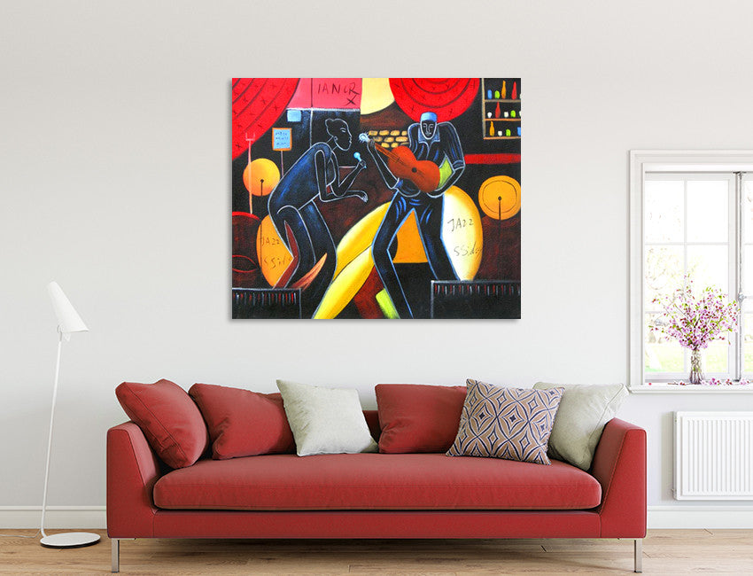 Jazz Musicians on the wall