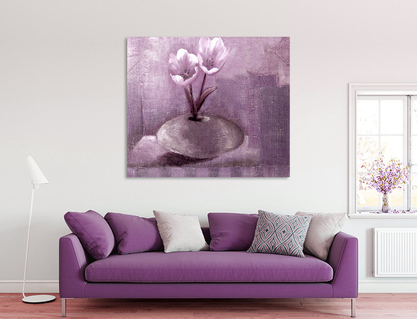 Lavander Flora II on the wall