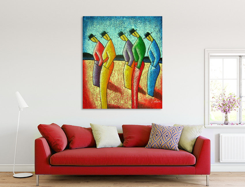 Peasants on the wall