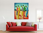 Peasants on the wall