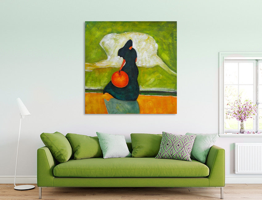 Asian Lady on the wall