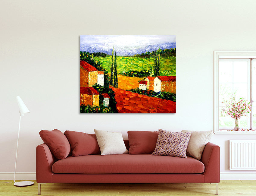 My Quiet Town on the wall