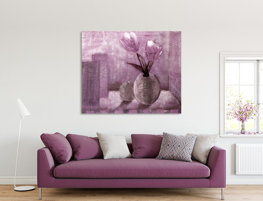 Lavander Flora on the wall