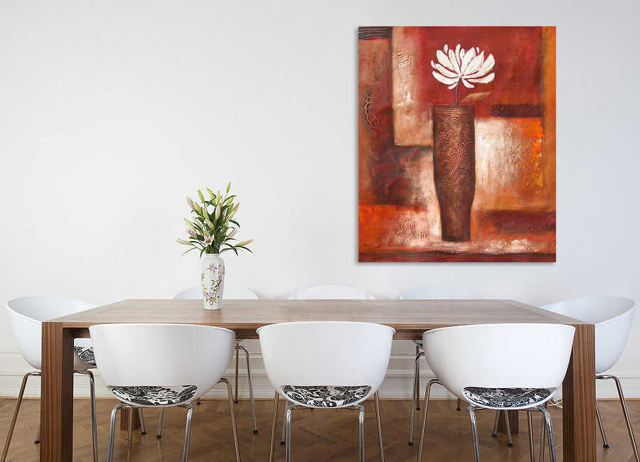 White Petals on the wall