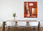 White Petals on the wall