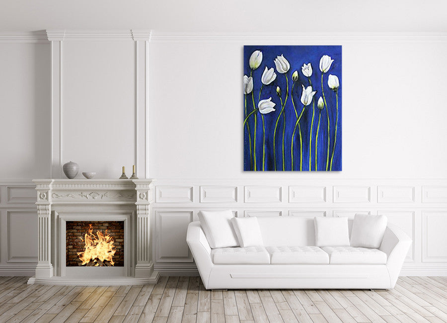 Playful Tulips on the wall