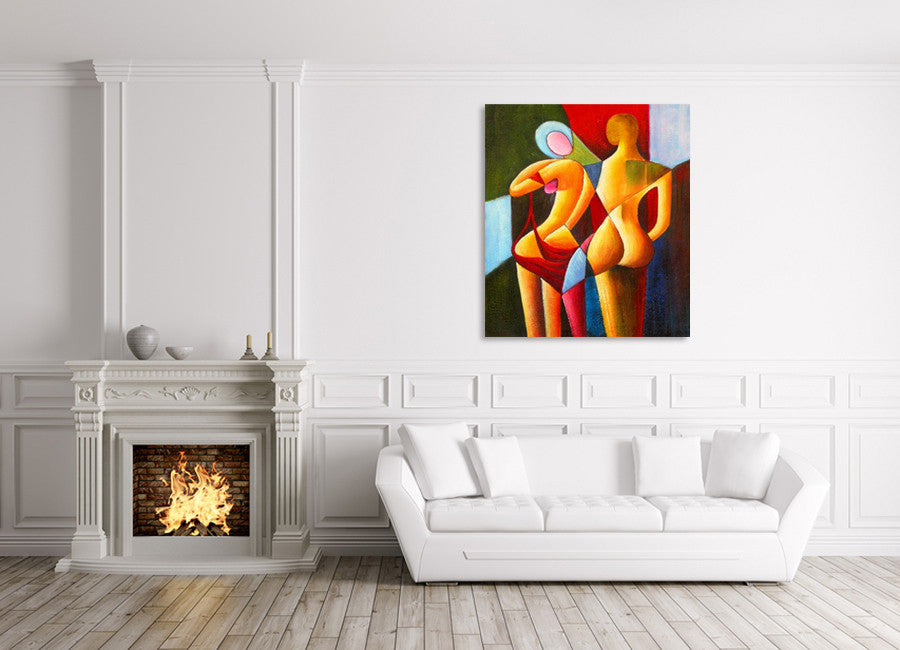 Colored Lovers on the wall