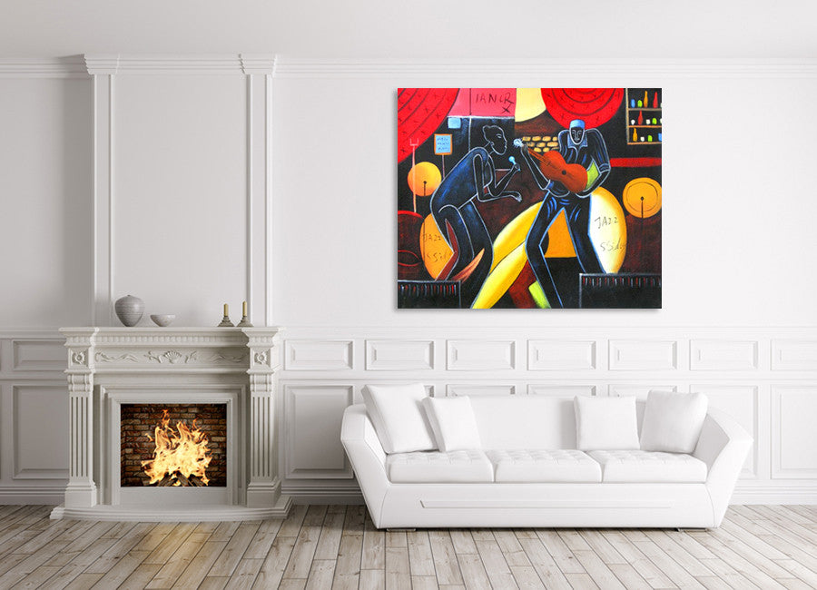 Jazz Musicians on the wall