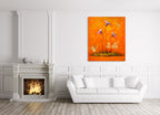 Dancing Flowers on the wall