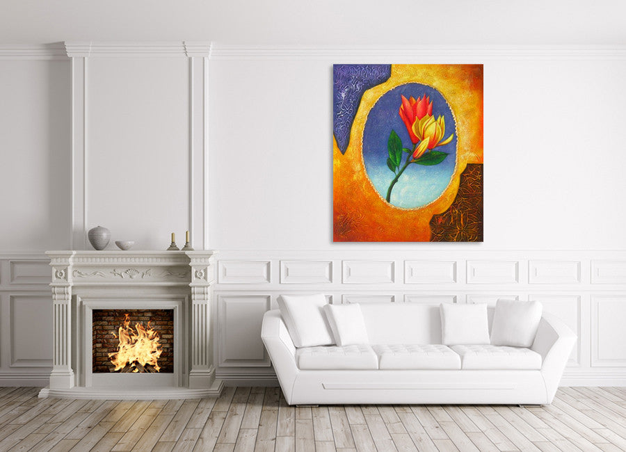 Alluring Bud on the wall