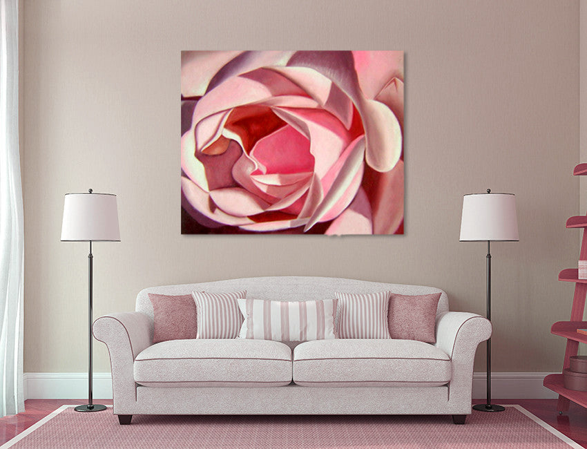 Rose Two on the wall