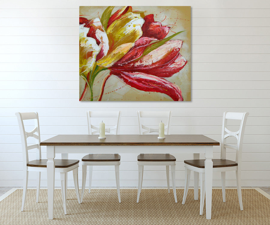 Swaying Flowers on the wall