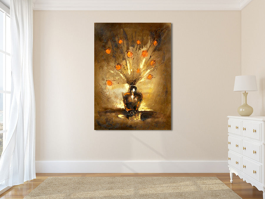 Orange on the wall