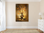 Orange on the wall