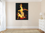 Flare on the wall