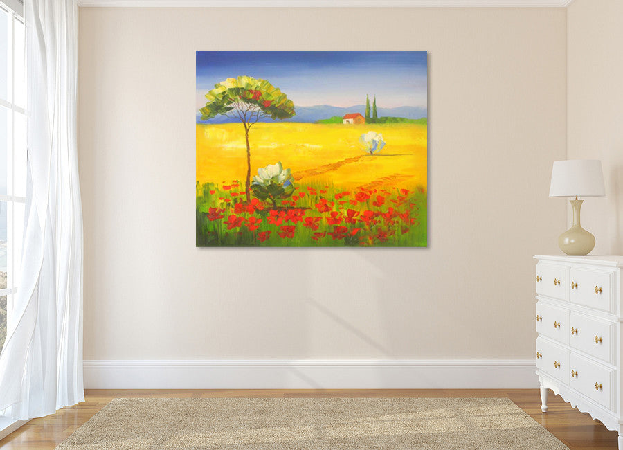Golden Field on the wall