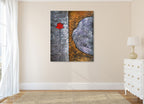 Solitary Blossom on the wall