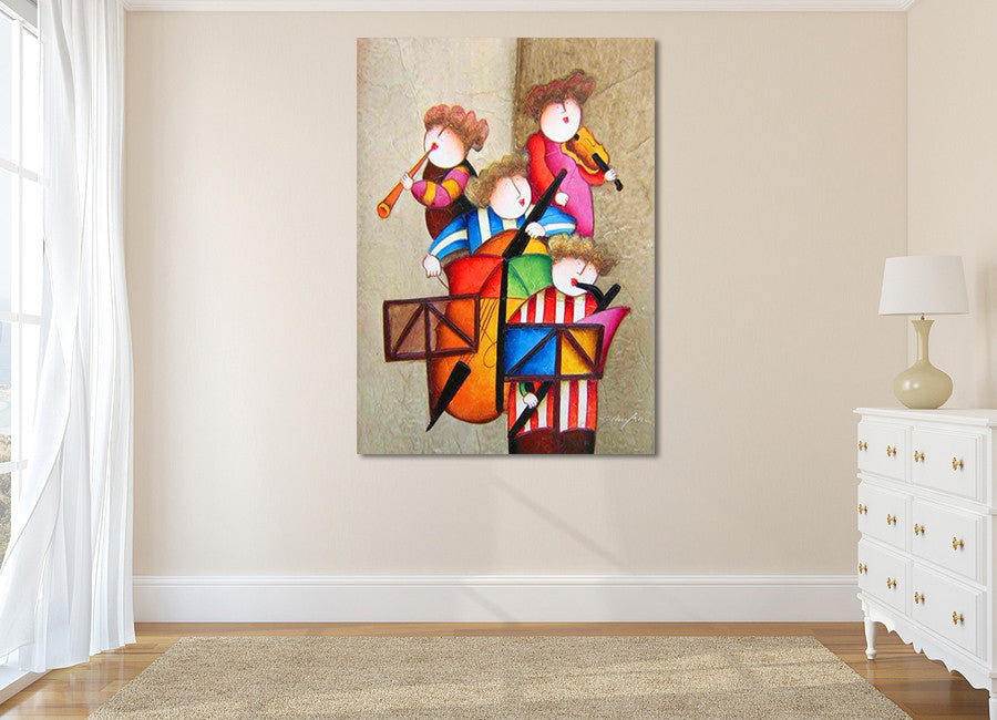 Orchestra on the wall
