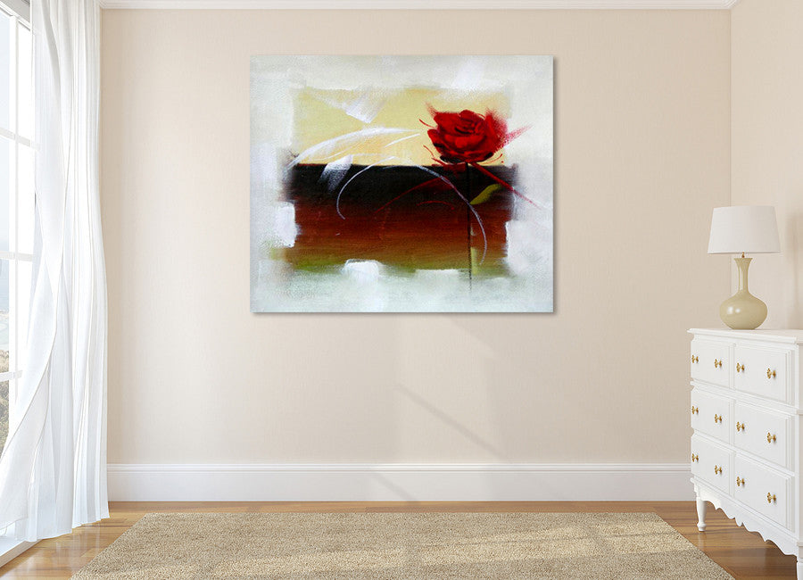 Rose on the wall