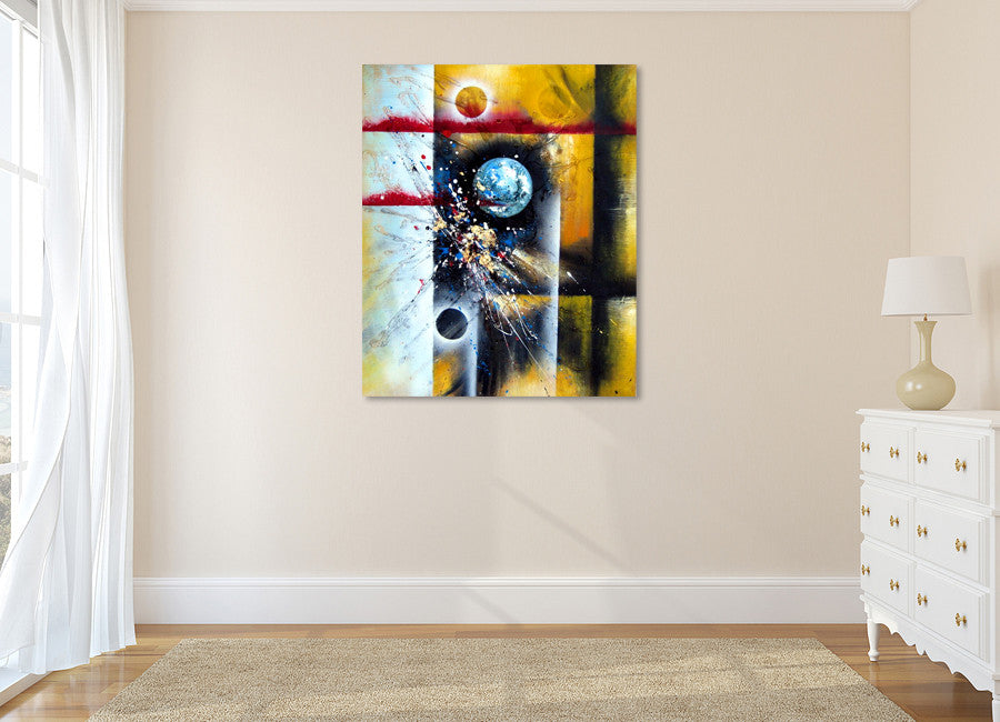 Moons in Universe on the wall