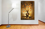 Orange on the wall