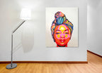 African Woman on the wall
