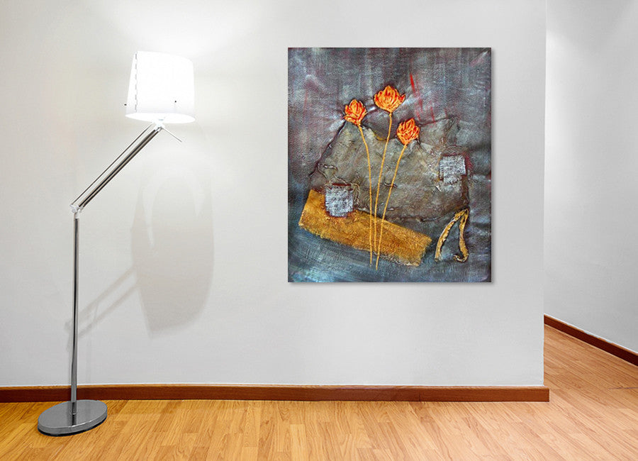 Golden Buds on the wall