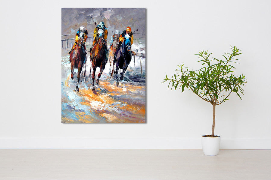 Winning Horse on the wall