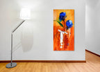 Duo Blooms on the wall