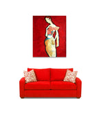 Mademoiselle on the wall