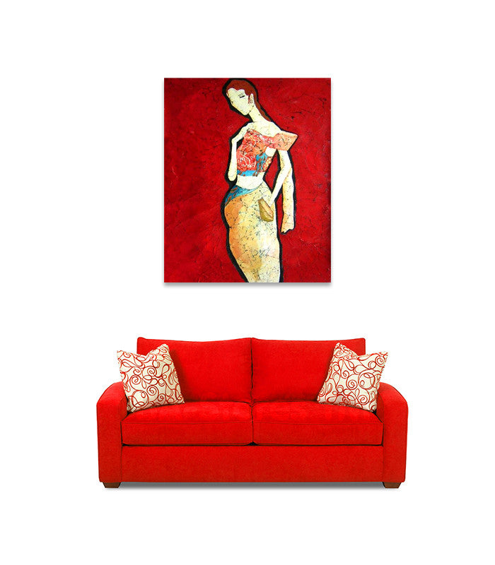 Mademoiselle on the wall