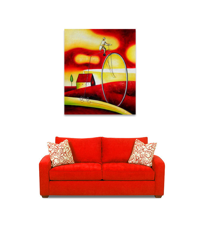 Cycle on the wall