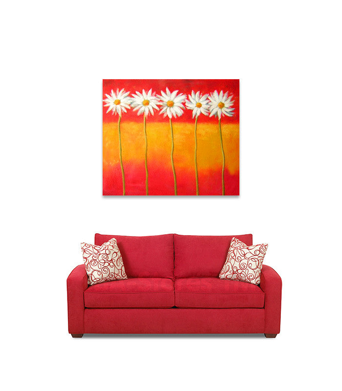 Daisies One on the wall
