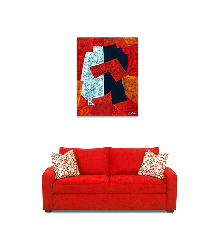 Random Shapes Number One | Oil Painting on Canvas Art on the wall