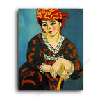 The Red Madras Headress
