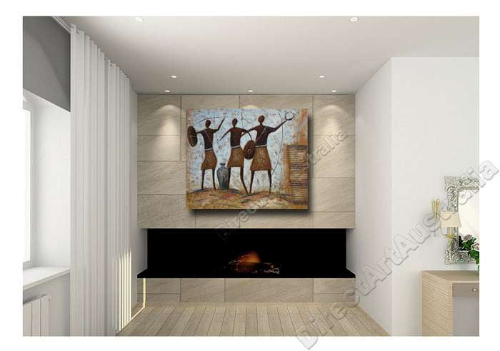 Bold Warrior on the wall