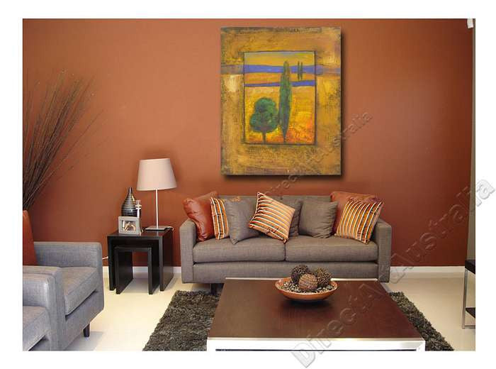 Golden Panorama on the wall