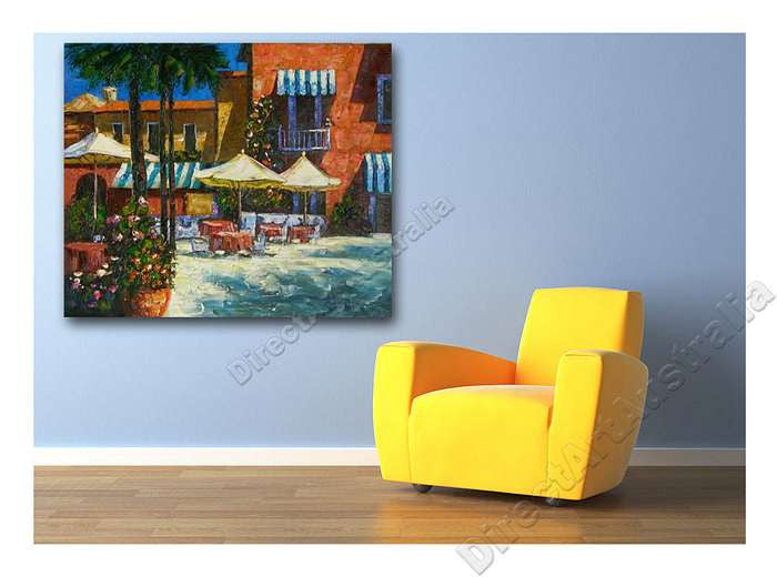 Mediterranean Café on the wall
