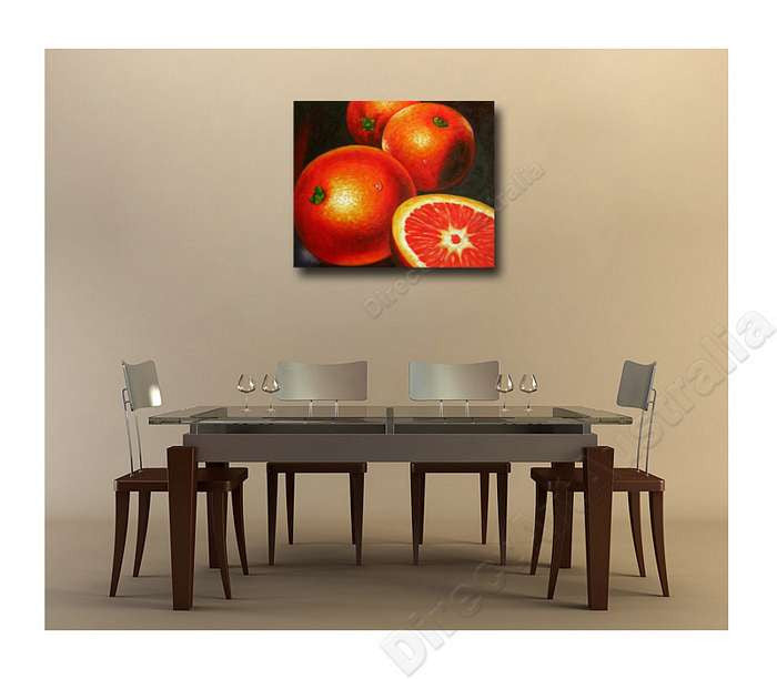 Tangerine on the wall