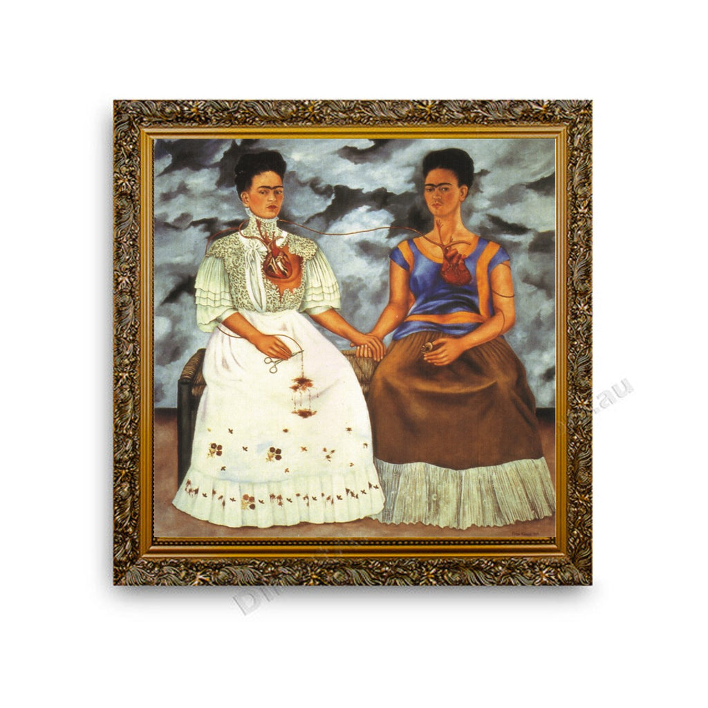 The Two Fridas Gold Ornate Outer Frame