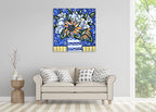 Brooke Howie | Sunflowers and White Roses on the wall