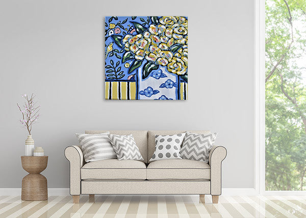 Brooke Howie | Yellow Floral Still Life on the wall