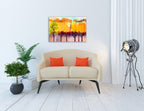 Abstract Landscape Wall Art Print on the wall